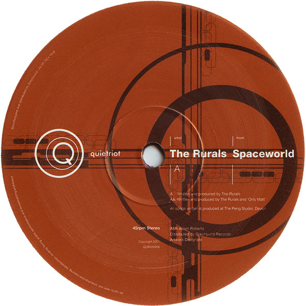 The Rurals – Spaceworld / Gotta Have 12'' Maxi Single Plak (Deep House)