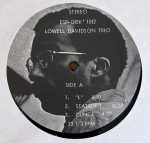 Lowell Davidson Trio – Lowell Davidson Trio LP Plak - Görsel 3