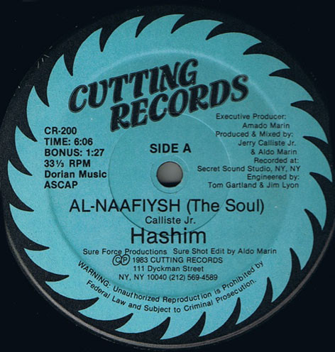Hashim – Al-Naafiysh (The Soul) 12'' Maxi Single Plak (Electro)