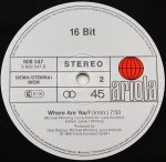 16 Bit – Where Are You? 12'' Maxi Single Plak - Görsel 4