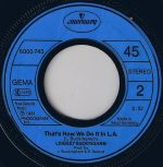 Lindsey Buckingham – Trouble 45lik Plak - Görsel 4