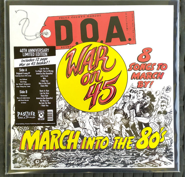 D.O.A. – War On 45 LP Plak