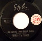 Franco IV E Franco I – Ho Scritto T'Amo Sulla Sabbia 45lik Plak - Görsel 3