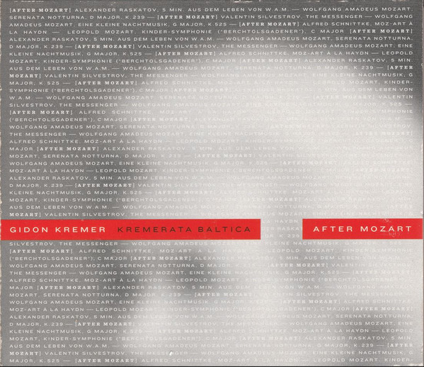 Gidon Kremer, Kremerata Baltica – After Mozart CD