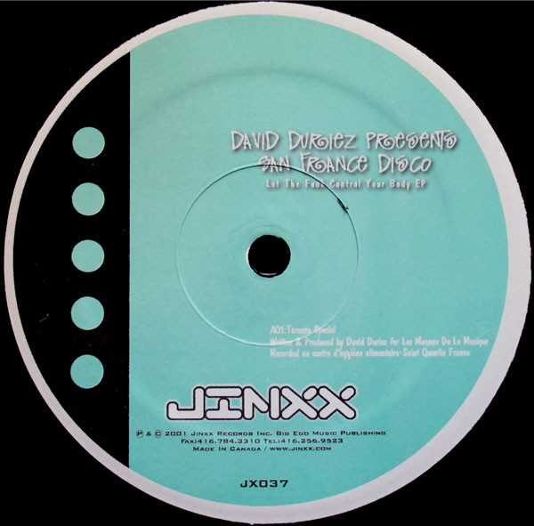 David Duriez Presents San France Disco – Let The Funk Control Your Body EP 12'' Maxi Single Plak (House)