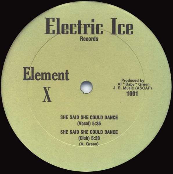 Element X / Stevie Colt And Easy Rock – She Said She Could Dance / Never Die 12'' Maxi Single Plak (Electro)