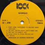 Giorgio Moroder – From Here To Eternity LP Plak - Görsel 4