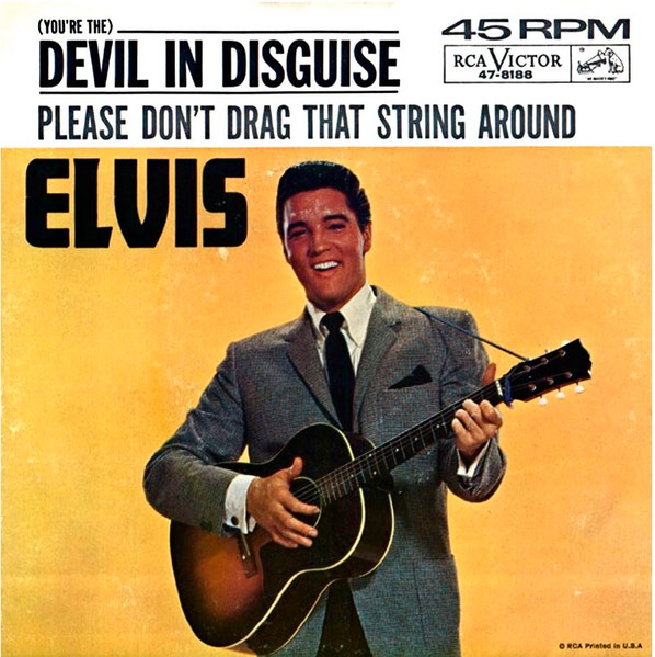 Elvis –  (You're The) Devil In Disguise 45lik Plak