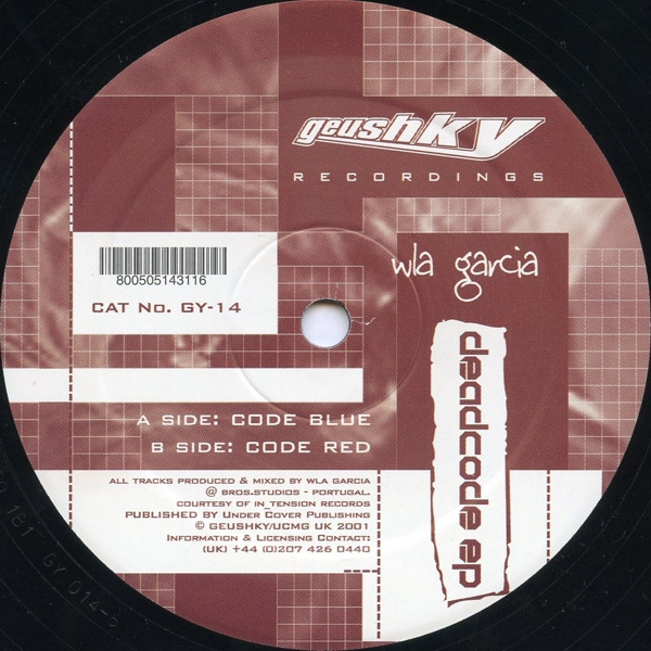 Wla Garcia – Deadcode EP 12'' Maxi Single Plak (Techno)