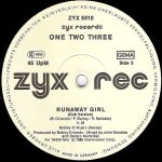 One Two Three – Runaway Girl 12'' Maxi Single Plak - Görsel 3