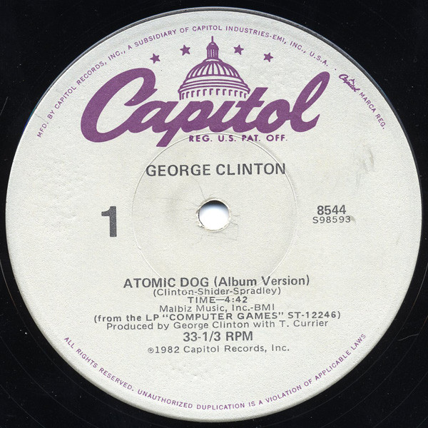 George Clinton – Atomic Dog 12'' Maxi Single Plak