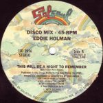 Eddie Holman – This Will Be A Night To Remember 12'' Maxi Single Plak - Görsel 2