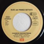 Alice + Franco Battiato – Chanson Egocentrique 45lik Plak - Görsel 3