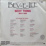 Bev-E-Lee featuring Jeremaya – Sexy Thing 12'' Maxi Single Plak - Görsel 2