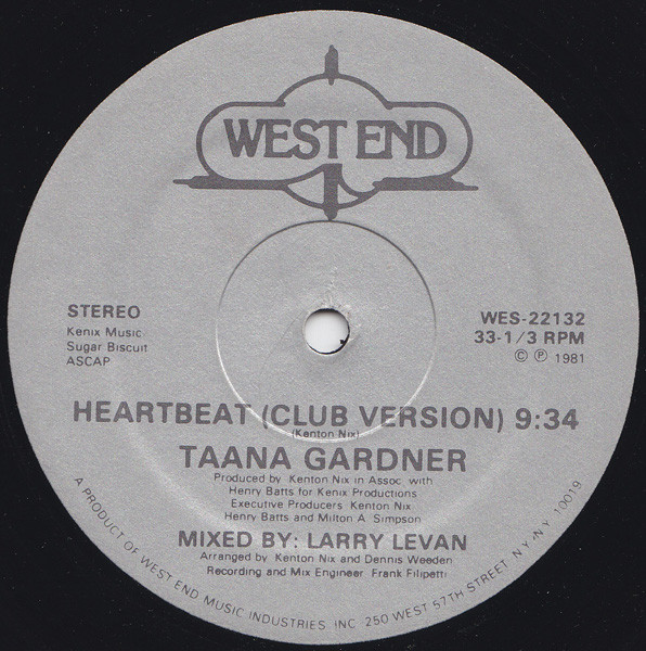Taana Gardner – Heartbeat 12'' Maxi Single Plak