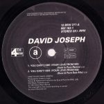 David Joseph – You Can't Hide (Your Love From Me) (Sure Is Pure Remix) 12'' Maxi Single Plak (Early House) - Görsel 2