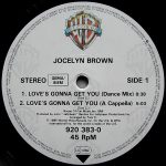 Jocelyn Brown – Love's Gonna Get You 12'' Maxi Single Plak - Görsel 3