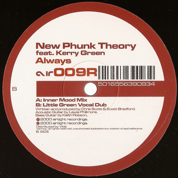 New Phunk Theory Feat. Kerry Green – Always 12'' Maxi Single Plak (Deep House)