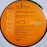 Jimmy Lindsay – Where Is Your Love LP Plak - Görsel 3