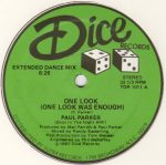 Paul Parker – One Look (One Look Was Enough) 12'' Maxi Single Plak (Electro) - Görsel 3