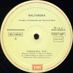 Baltimora – Tarzan Boy 12'' Maxi Single Plak - Görsel 4