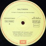 Baltimora – Tarzan Boy 12'' Maxi Single Plak - Görsel 3