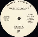 Booker T. – Don't Stop Your Love 12'' Maxi Single Plak - Görsel 2