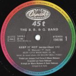 The B.B. & Q. Band – Keep It Hot 12'' Maxi Single Plak - Görsel 3