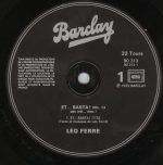 Léo Ferré – Et... Basta ! Pas Vrai Mec !! Vol 13 LP Plak - Görsel 4