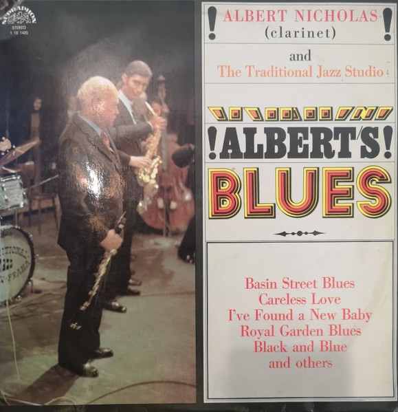 Albert Nicholas And The Traditional Jazz Studio – Albert's Blues LP Plak