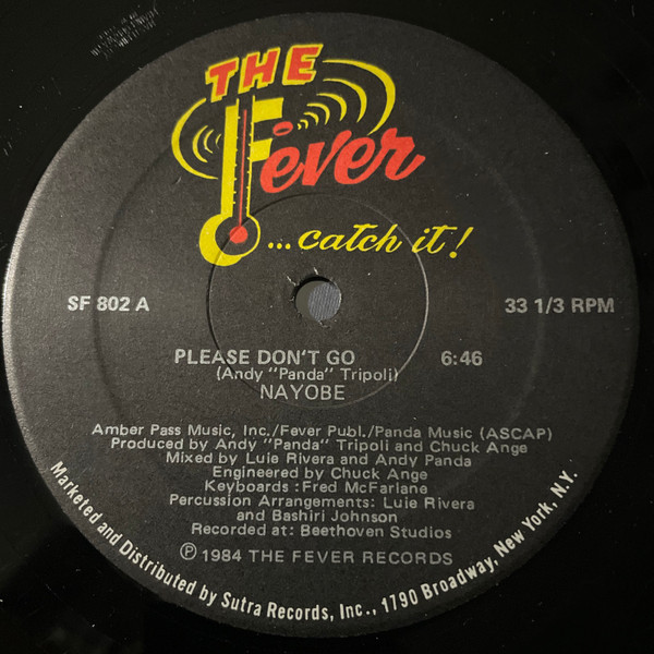 Nayobe – Please Don't Go 12'' Maxi Single Plak