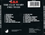 Charged G.B.H – The Clay Years - 1981 To 84 CD - Görsel 2