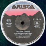 Taylor Dayne – With Every Beat Of My Heart 12'' Maxi Single Plak (Early House) - Görsel 3