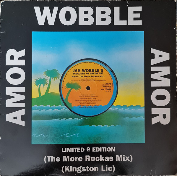 Jah Wobble's Invaders Of The Heart – Amor 12'' Maxi Single Plak (Jungle)