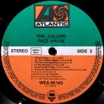 Phil Collins –  Face Value LP Plak - Görsel 4