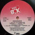 Endurance – You Are The Number One (A Swedish Beat Box Remix) 12'' Maxi Single Plak - Görsel 4