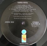 Jorge Ben – Samba Nova LP Plak - Görsel 3