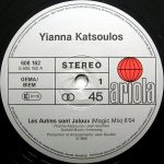 Yianna Katsoulos – Les Autres Sont Jaloux 12'' Maxi Single Plak - Görsel 3