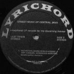 Street Music Of Central Java LP Plak - Görsel 4