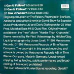 Stonefunkers – Can U Follow? (US Remix) 12'' Maxi Single Plak - Görsel 2
