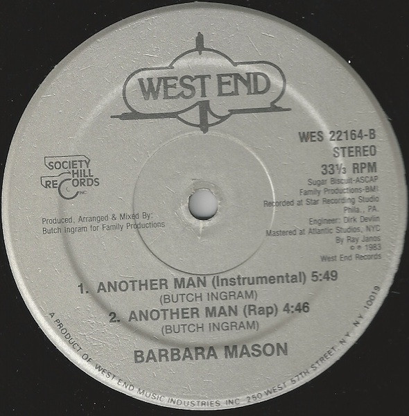 Barbara Mason – Another Man 12'' Maxi Single Plak