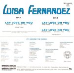 Luisa Fernandez – Lay Love On You (Remake '87) 12'' Maxi Single Plak - Görsel 2