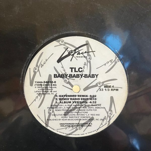 TLC – Baby-Baby-Baby 12'' Maxi Single Plak