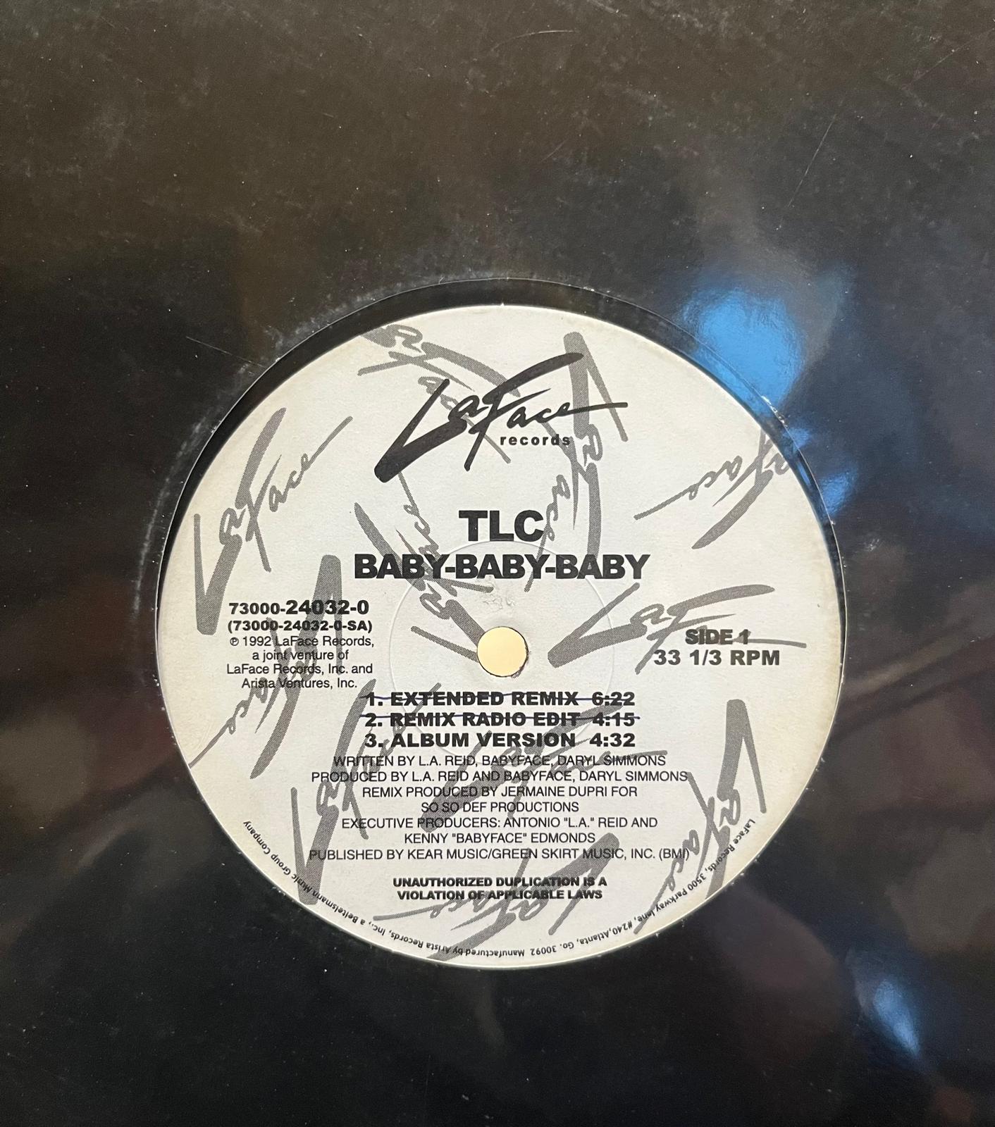 WhatsApp Image 2026-10-02 at 18.22.43 TLC – Baby-Baby-Baby 12'' Maxi Single Plak - Görsel 1